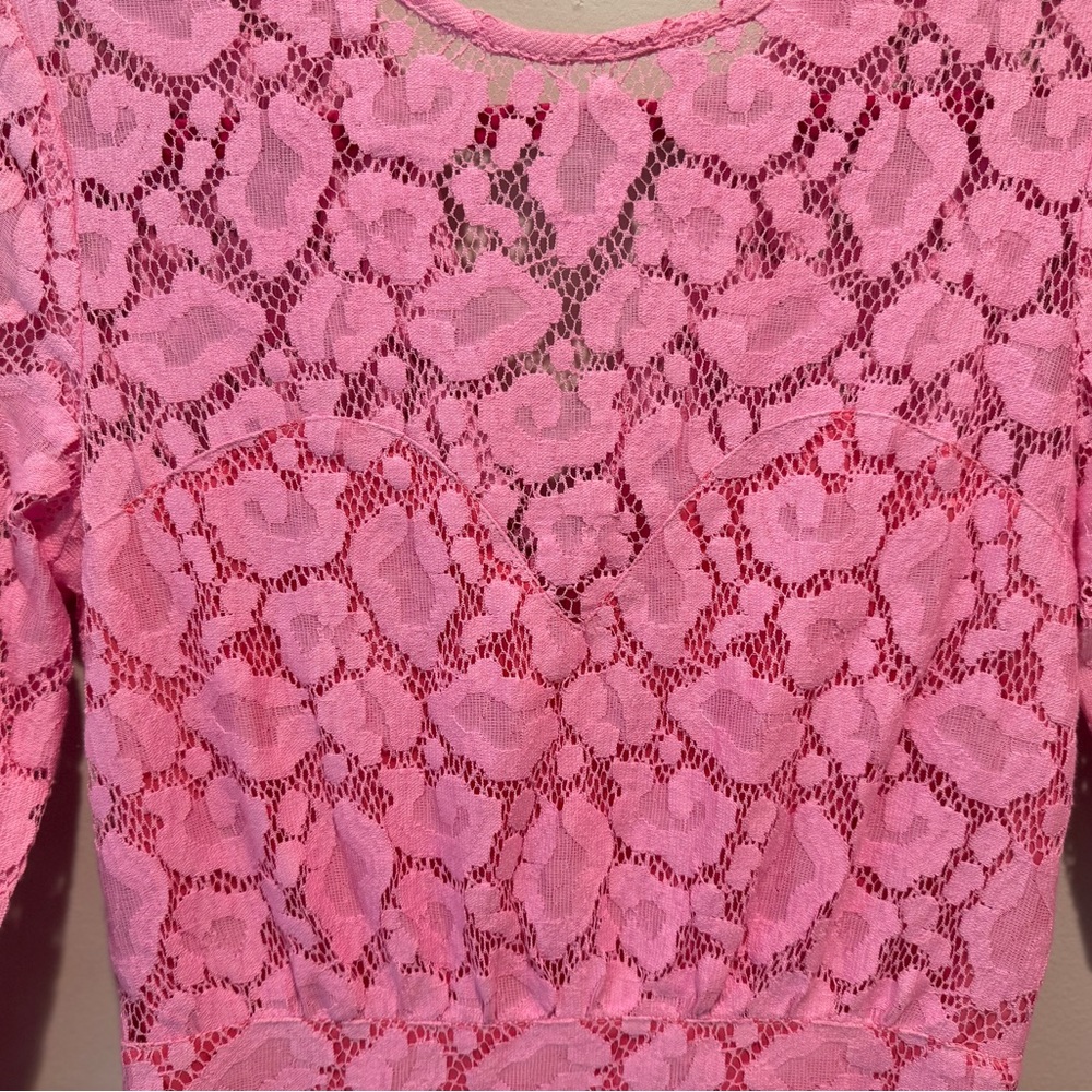 Moschino Cheap and Chic Sweetheart Animal Pattern Barbie Pink Pencil Dress Sz 2 - Picture 2 of 8